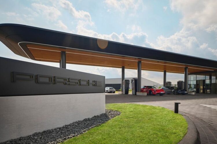 Check Out Porsche’s Luxurious New EV Charging Lounge in Europe