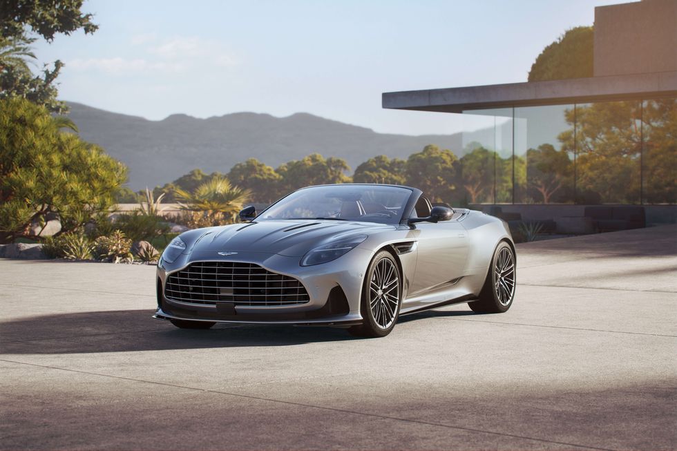 2024 Aston Martin DB12 Volante Fetchingly Follows the Coupe