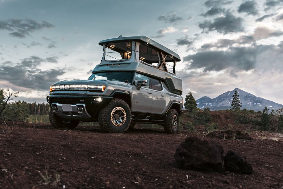 GMC Hummer EV SUT Turns into a Mobile Home with EarthCruiser Upfit