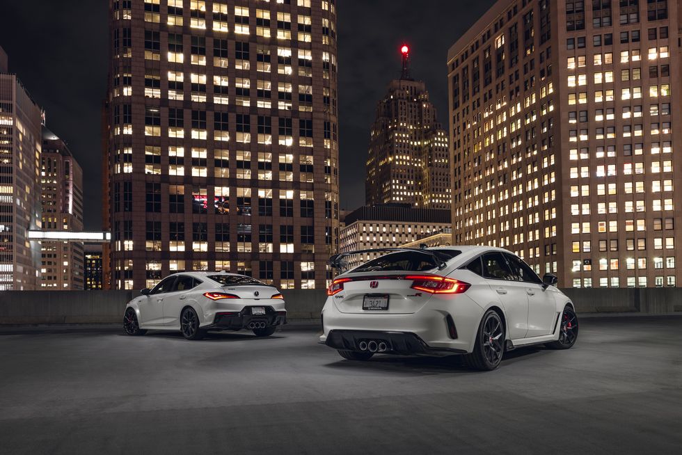 View Photos of the 2024 Acura Integra Type S and the 2023 Honda Civic Type R