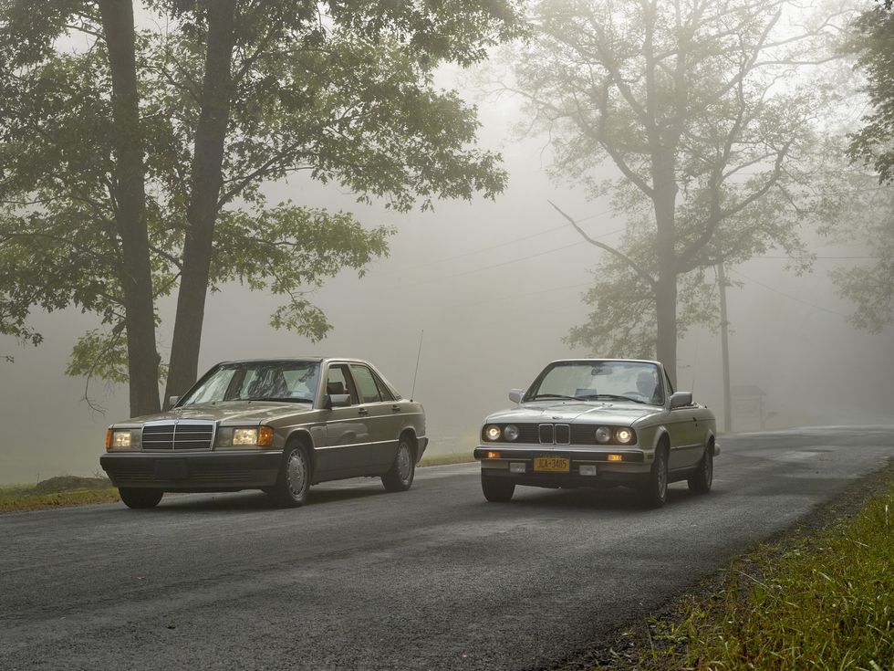 1991 Mercedes-Benz 190E and 1989 BMW 325i Take Turns in a Flashback Matchup