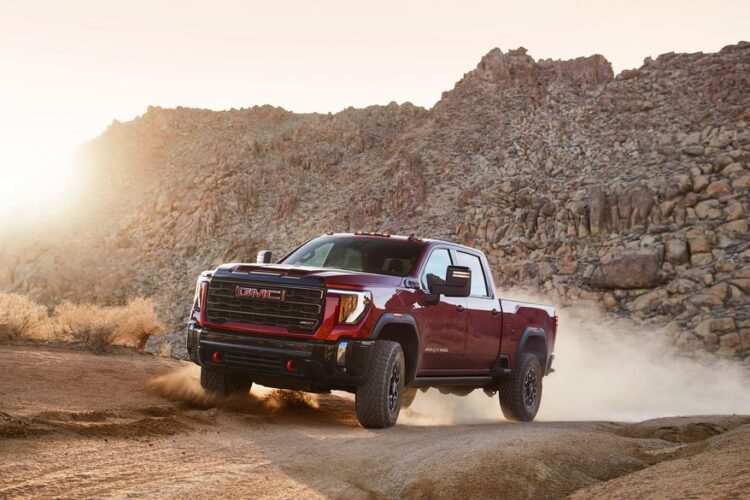 View Photos of the 2024 GMC Sierra 2500HD AT4X and AT4X AEV