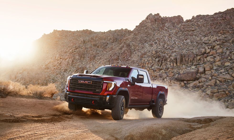 View Photos of the 2024 GMC Sierra 2500HD AT4X and AT4X AEV