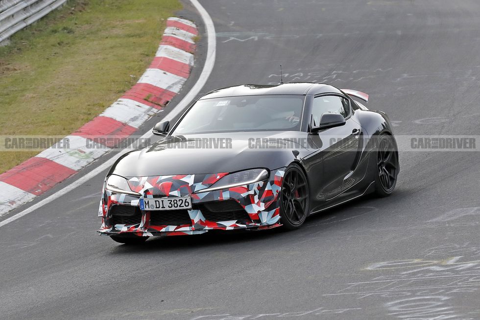 2025 Toyota GRMN Supra Spied Testing, Possibly Hiding 473-HP M4 Engine