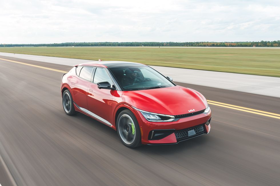 Kia EV6 GT AWD at the 0-to-150-to-0-MPH Speed Test 2023