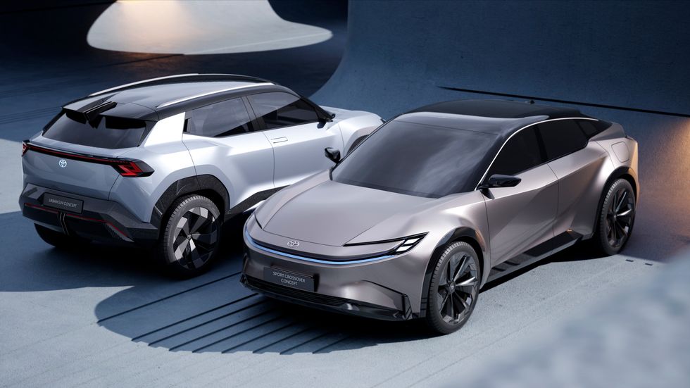 Toyota’s Latest EV Concepts Include Small SUV, High-Riding Sedan