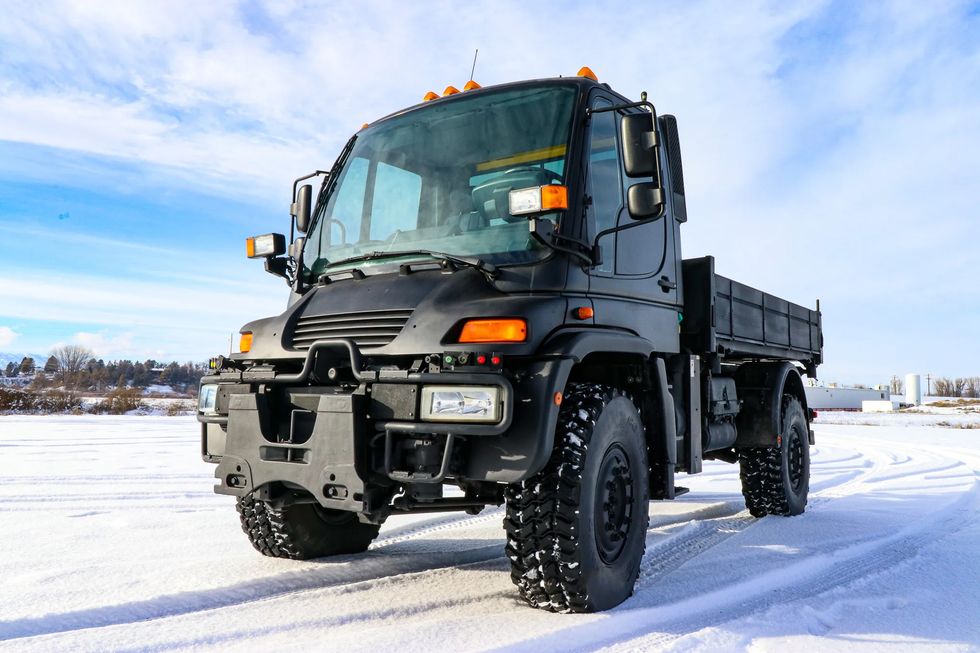 This Blacked-Out Mercedes Unimog Is Our BaT Auction Pick of the Day