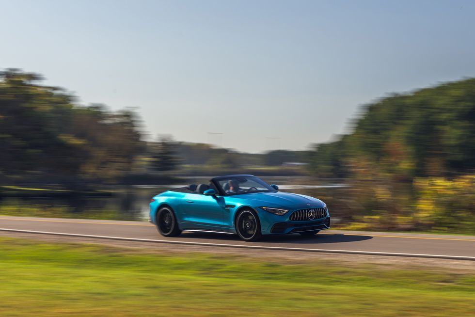 View Photos of the 2023 Mercedes-AMG SL43 Roadster