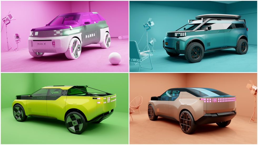 Panda-Inspired Fiat Concepts Preview the Brand’s Future Lineup