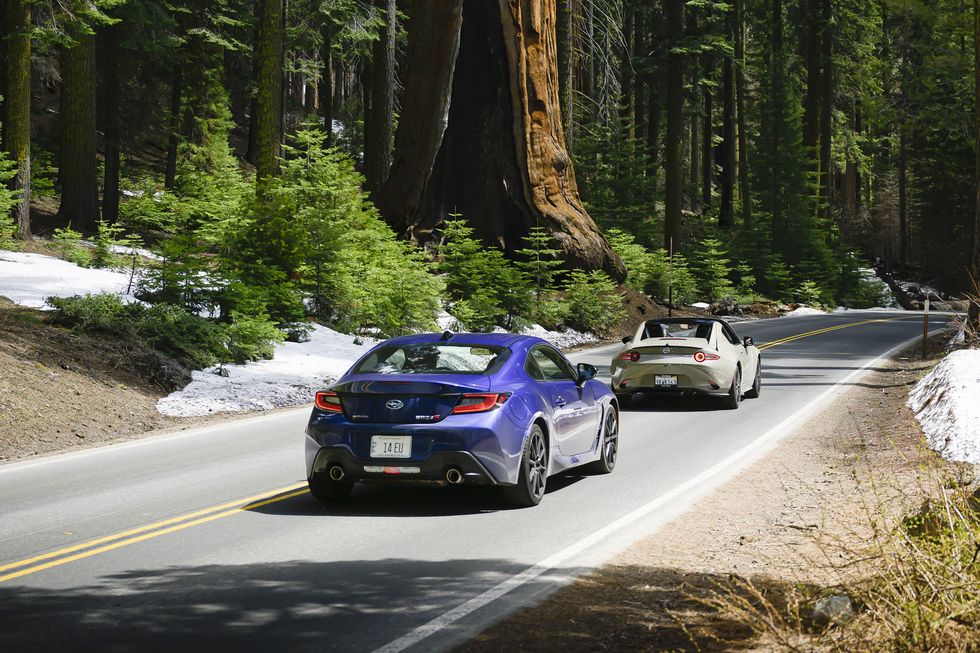 2024 Mazda Miata RF Club vs Subaru BRZ tS Comparison Test