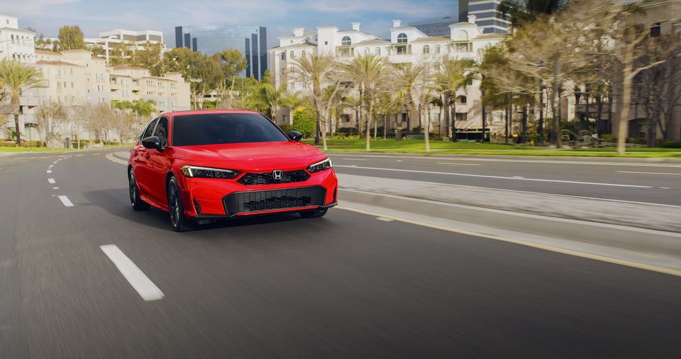 View Photos of the 2025 Honda Civic Hybrid Prototype