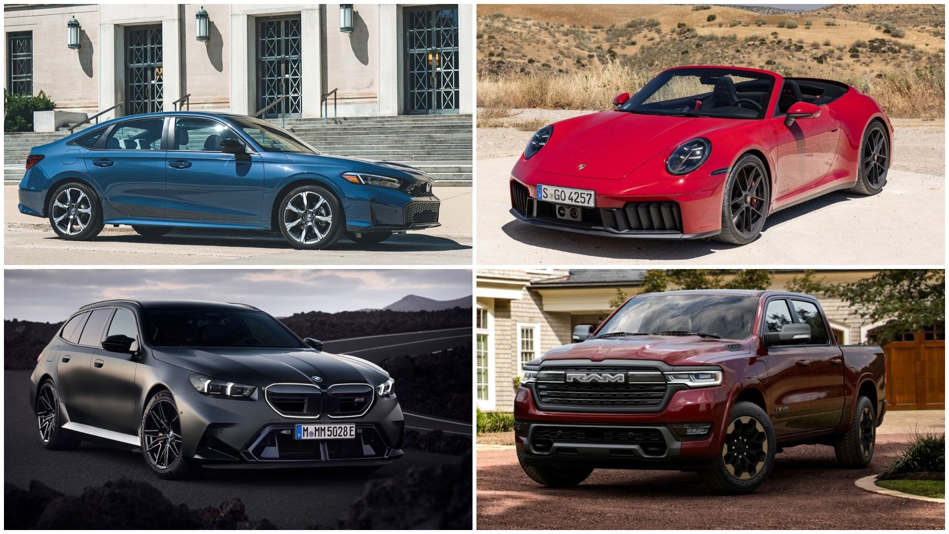 Honda Civic, Porsche 911, Ramcharger Among New Hybrid Models for 2025