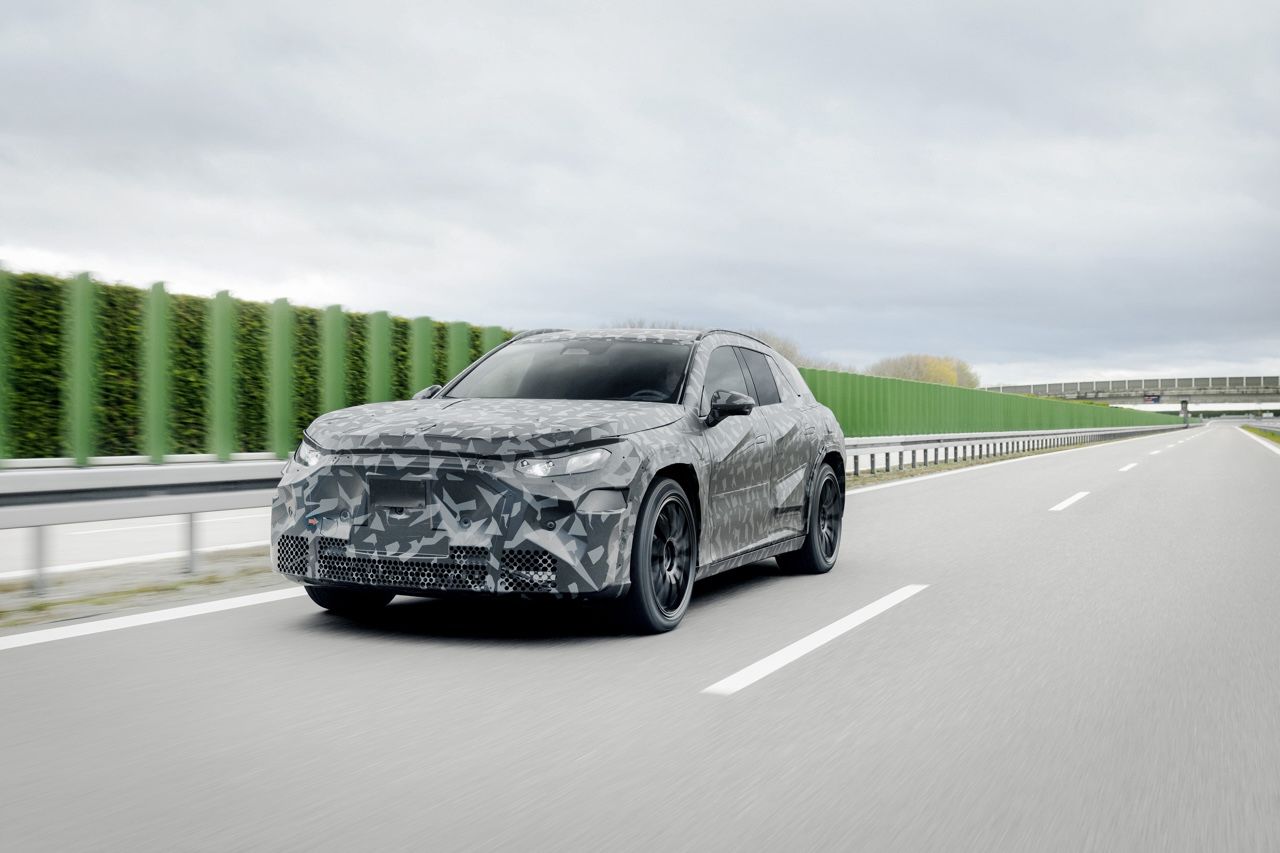 Mercedes Teases New AMG-Branded Electric SUV with Camouflaged Prototype