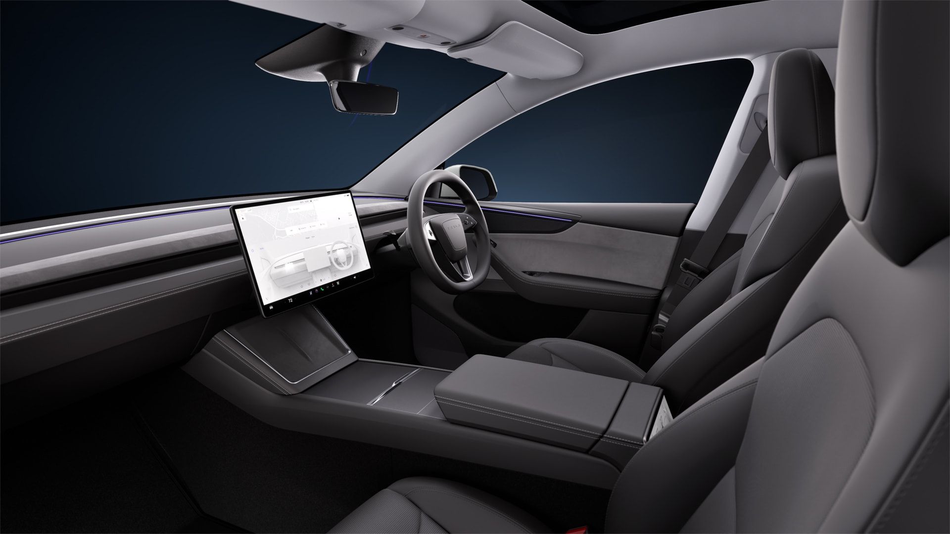 2025 Tesla Model Y Is Redone, with a New Face and Traditional Turn Signals