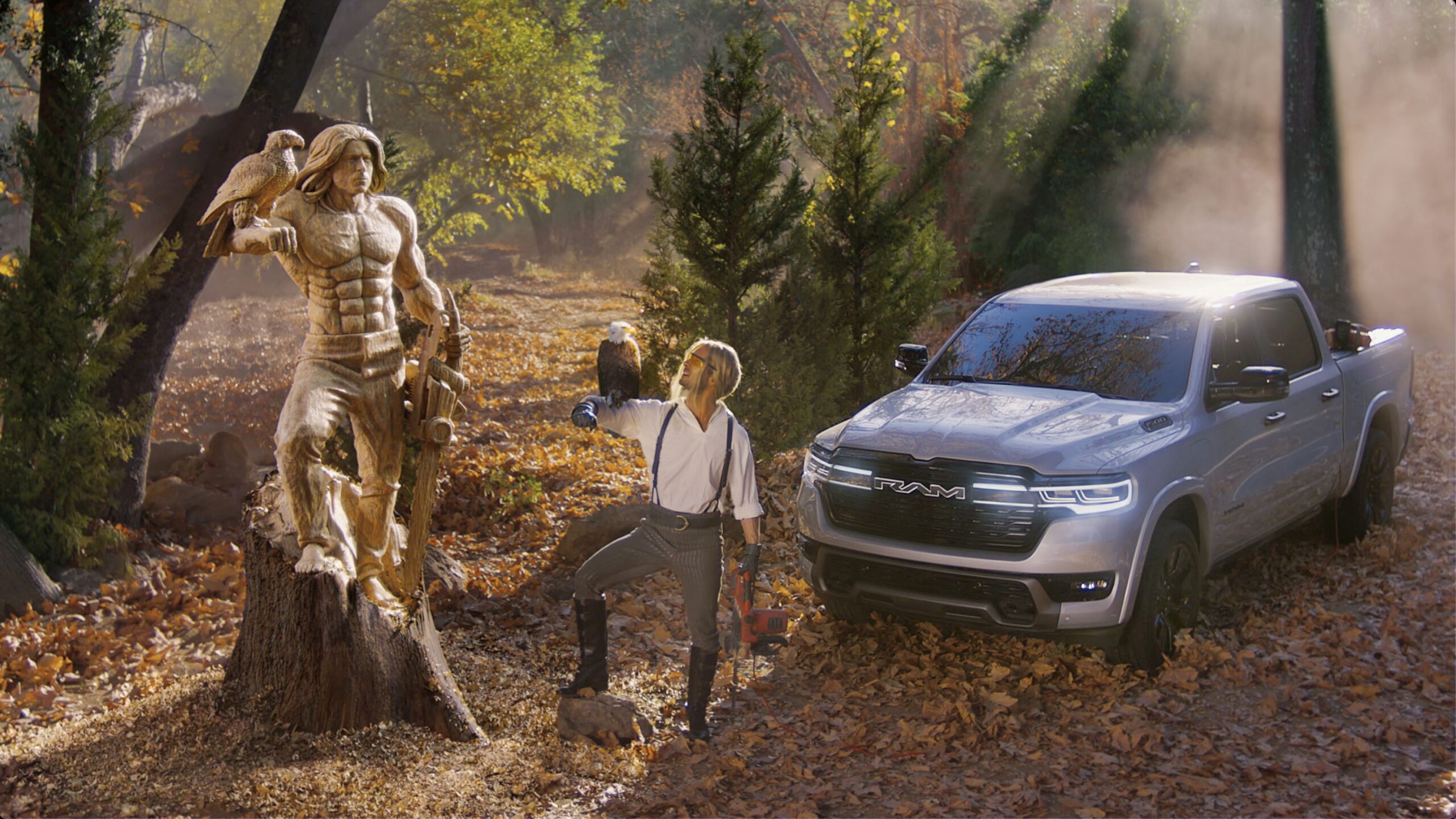 2025 Ramcharger Plug-in-Hybrid Pickup Stars with Glen Powell in Super Bowl Ad