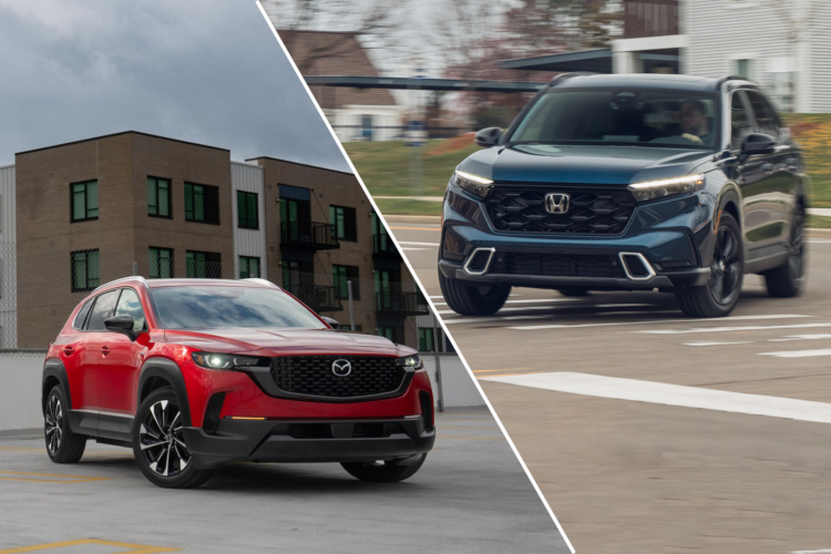 Comparison Test: Honda CR-V Hybrid vs. Mazda CX-50 Hybrid