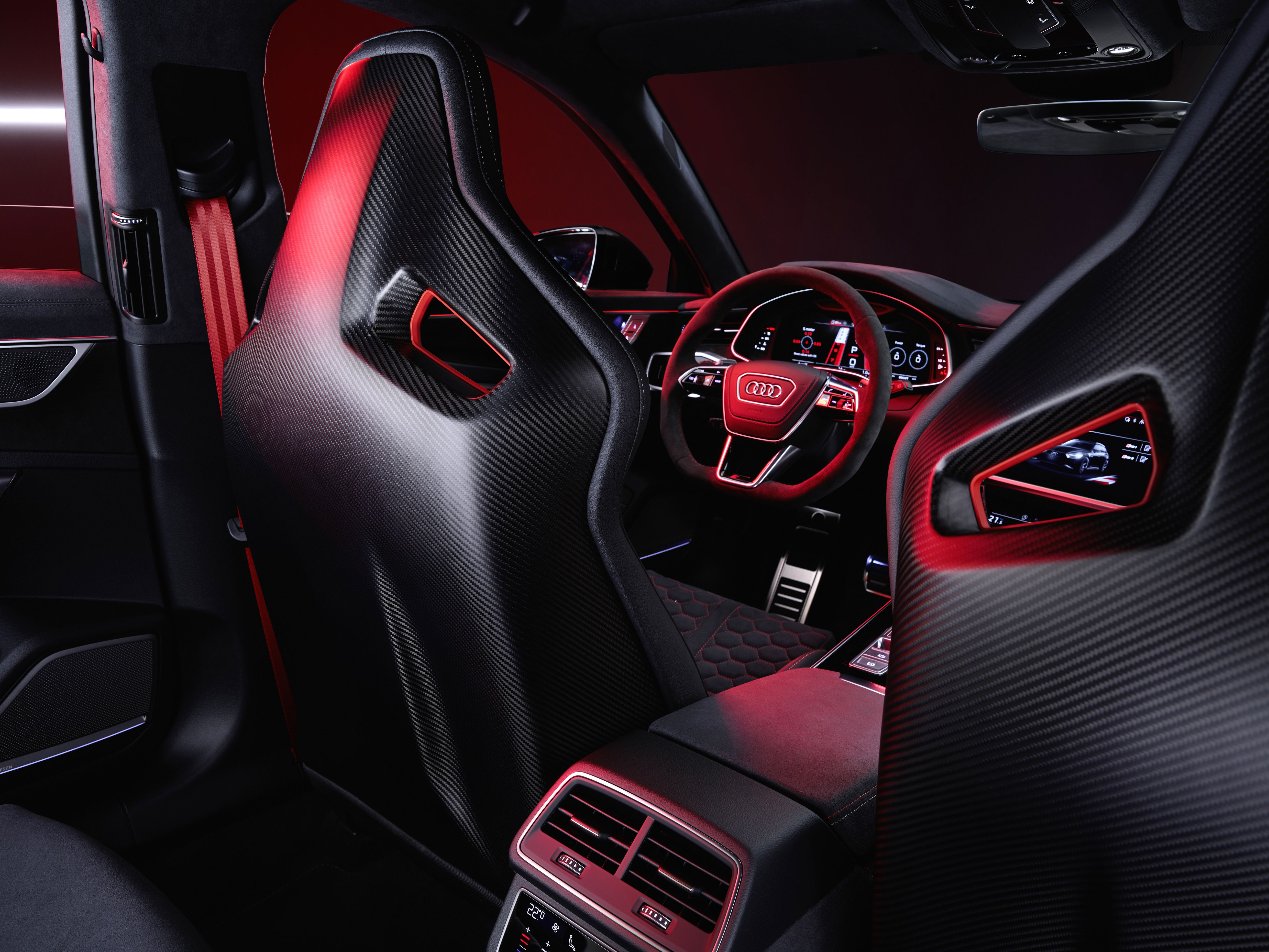View Interior Photos of the 2025 Audi RS6 Avant GT