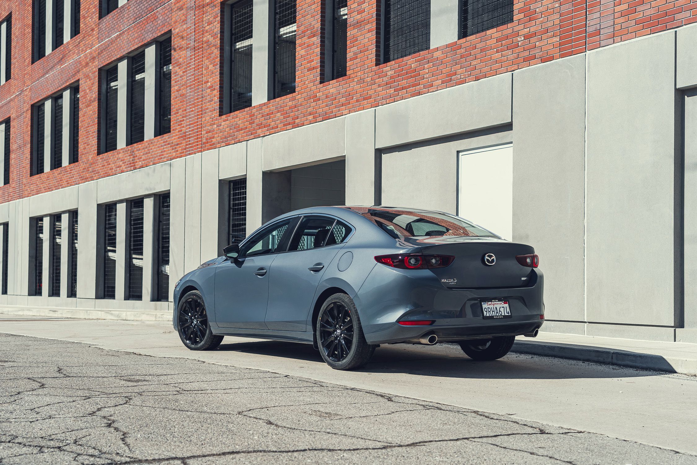 View Exterior Photos of the 2025 Mazda 3 Carbon Edition Sedan