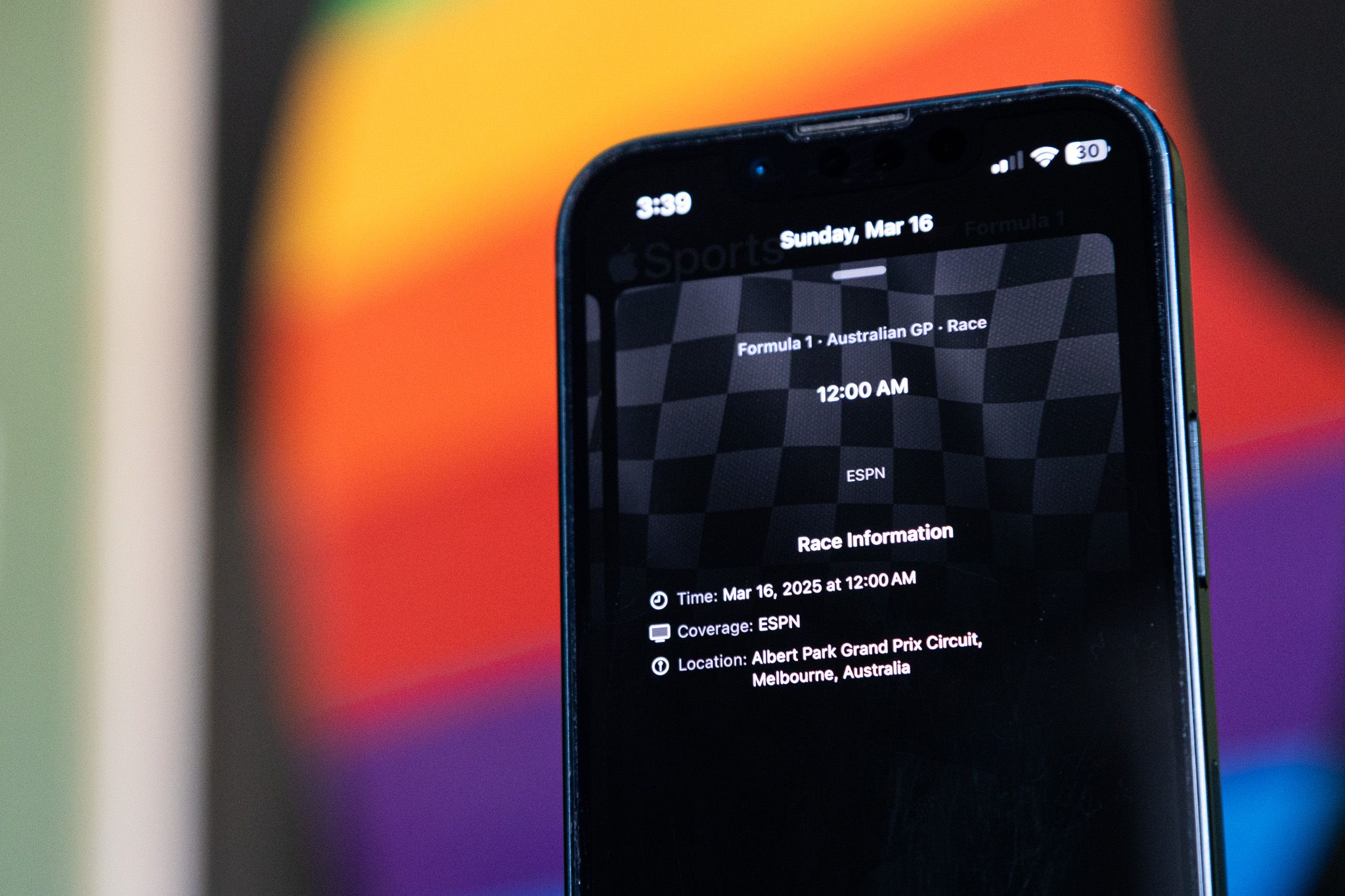 Apple Sports App Adds Formula 1 Support Ahead of Australian Grand Prix