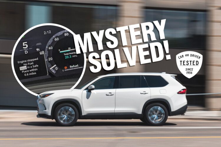 Toyota Grand Highlander Can Go Way Past Empty Before It’s Really Out of Gas