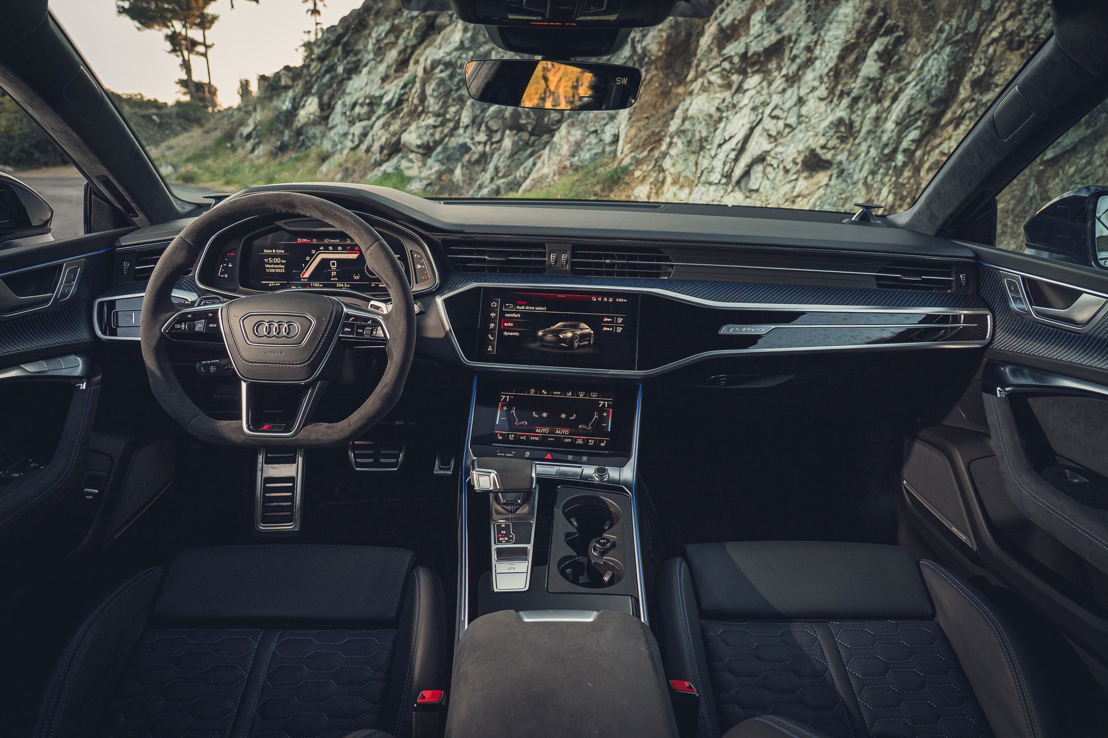 View Interior Photos of the 2025 Audi RS7 Performance
