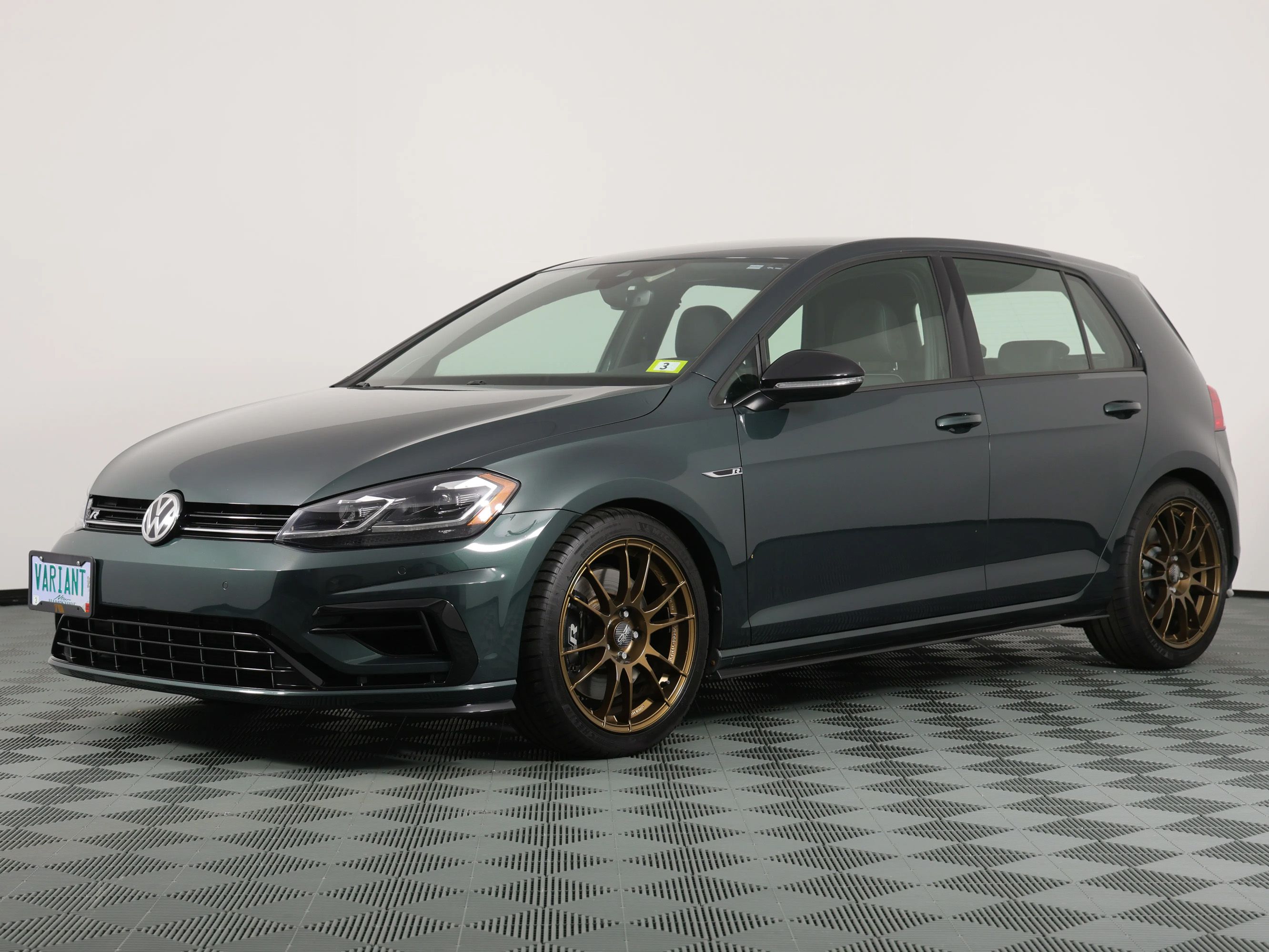 2019 Volkswagen Golf R on Bring a Trailer Stands Out with a Six-Speed Stick and a Spektrum Hue
