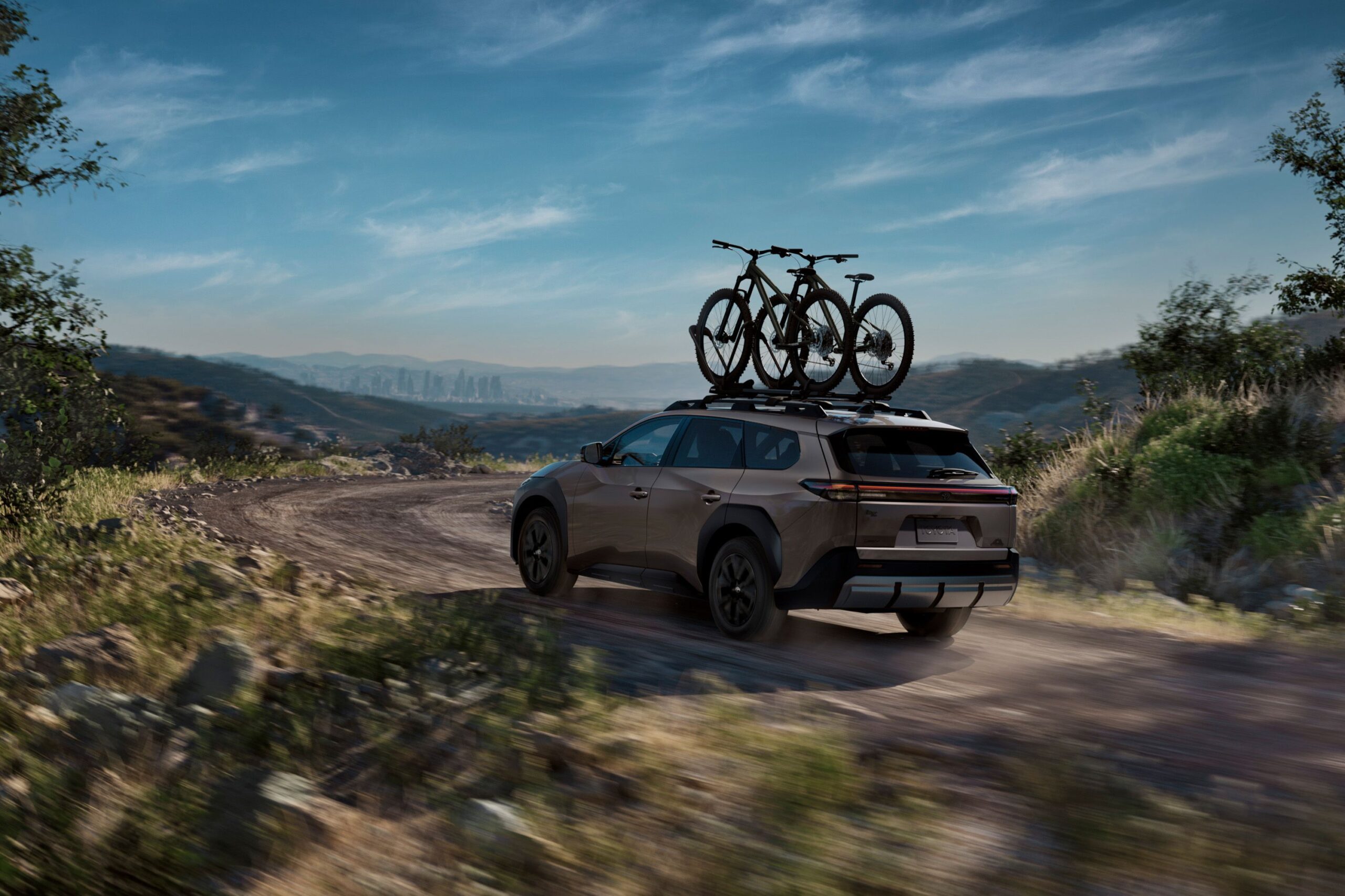 View Photos of the 2026 Toyota bZ Woodland, an Outdoorsy EV SUV