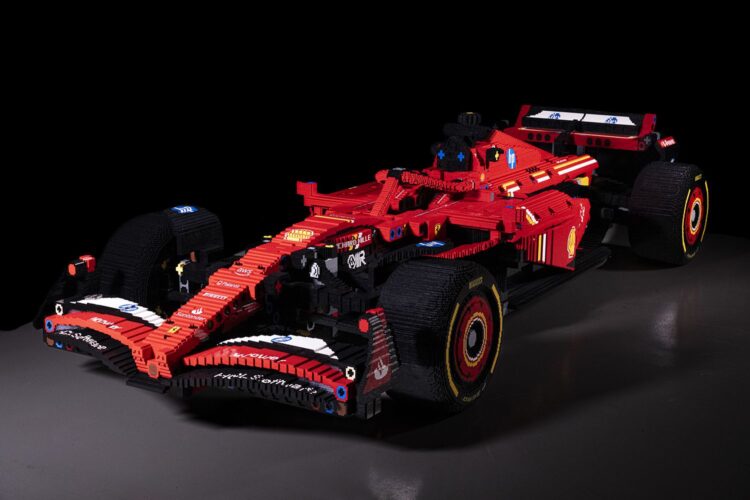 Full-Size Lego Formula 1 Ferrari Race Car Wows Crowds at Miami GP