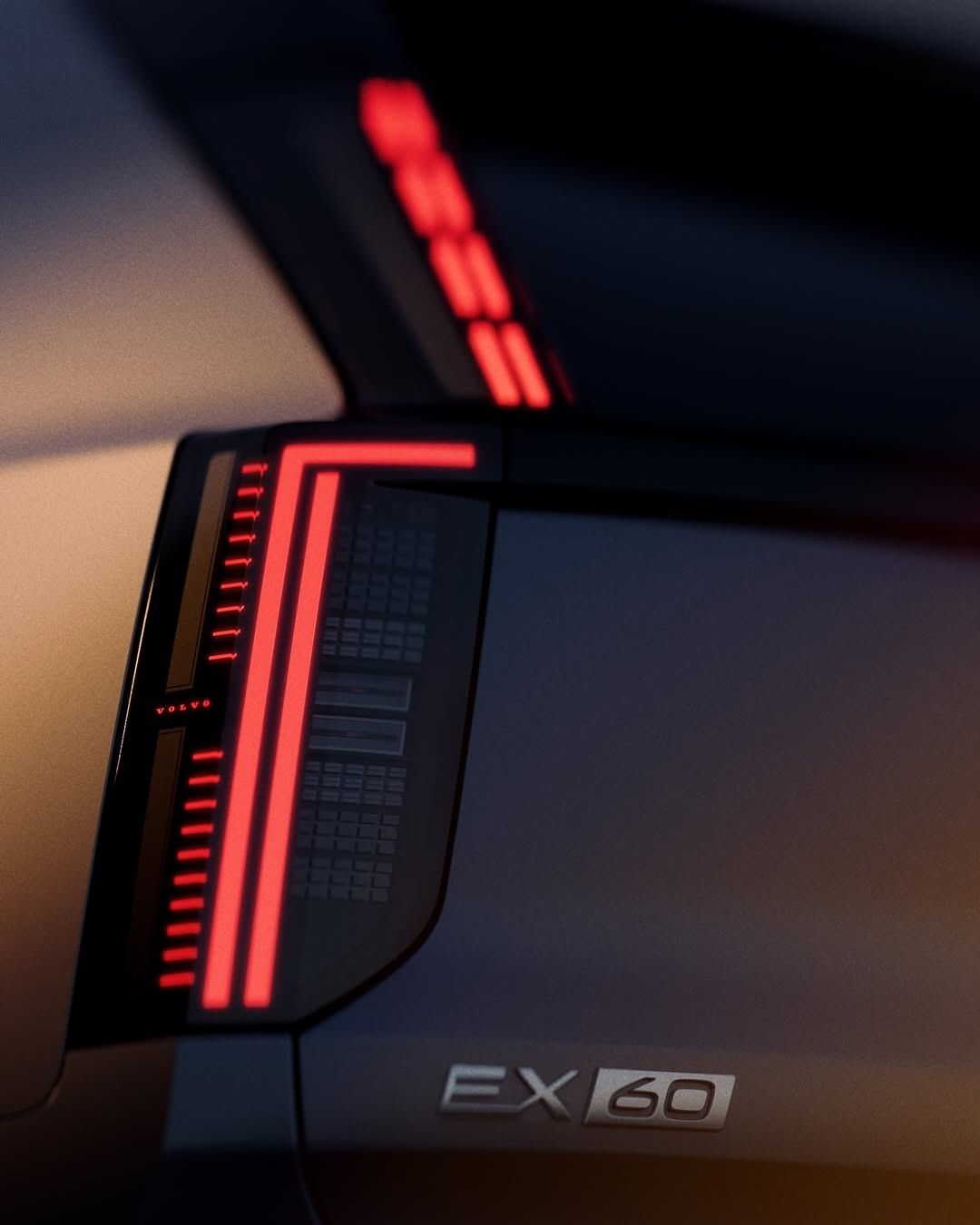 2027 Volvo EX60 Teased Again with Detailed Look at Its Taillights