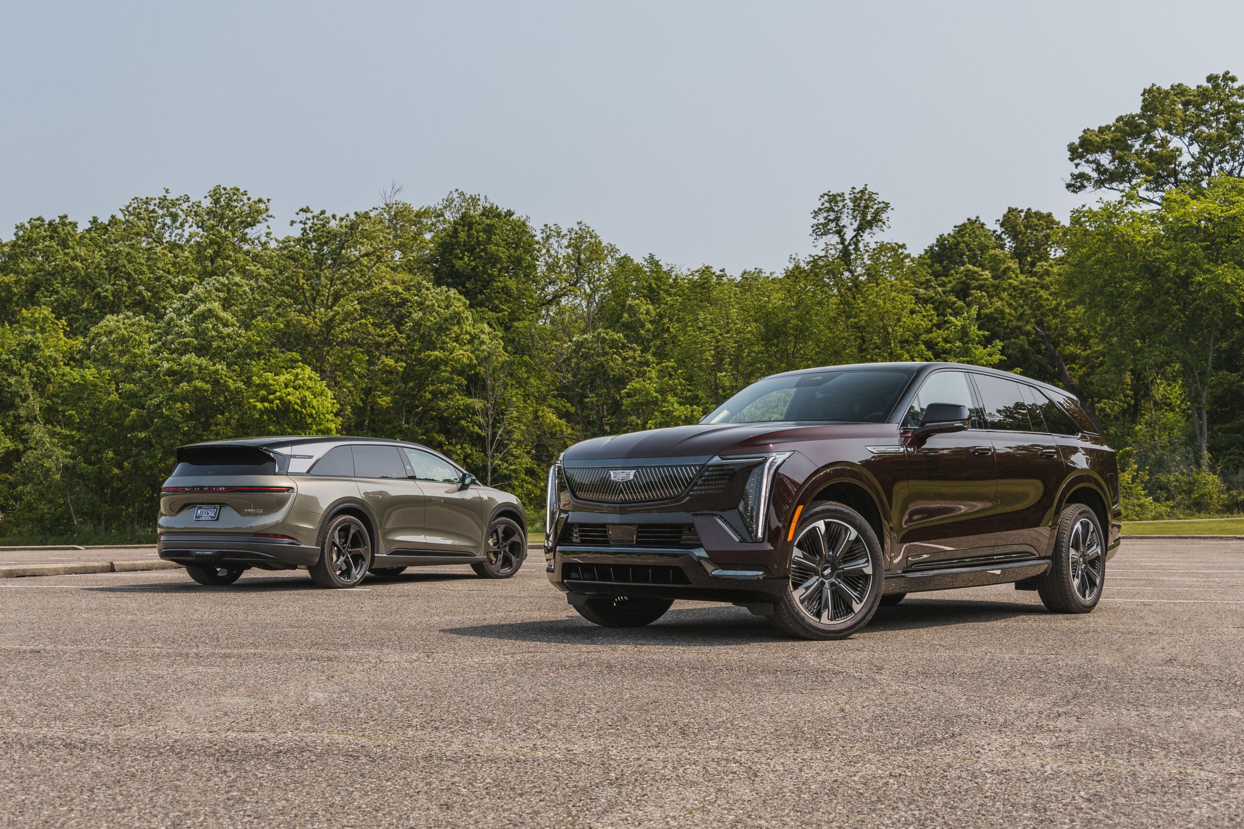 2025 Cadillac Escalade IQ vs. 2026 Lucid Gravity Tested: Six-Figure Luxury EVs