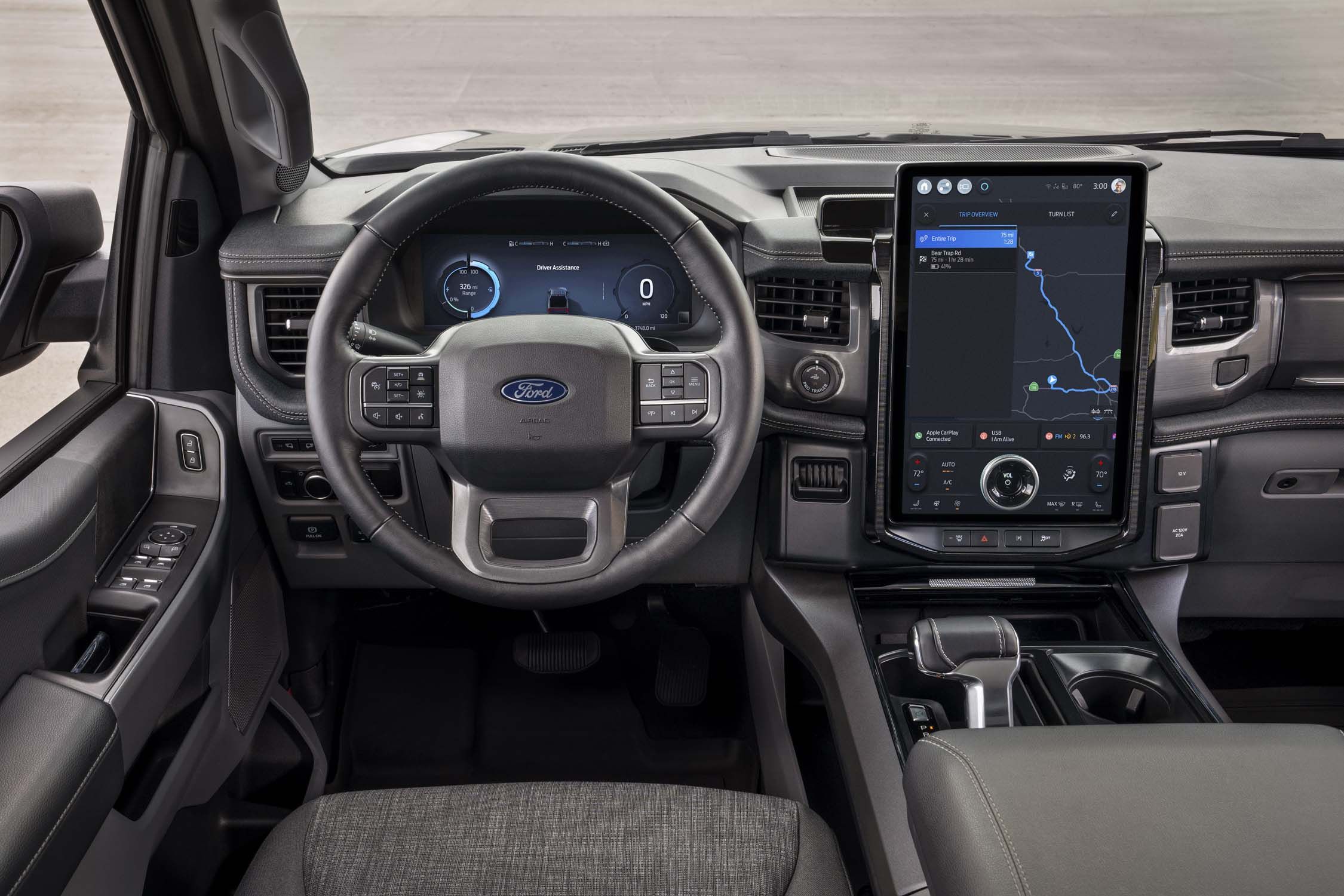 View Interior Photos of the 2025 Ford F-150 Lightning Flash