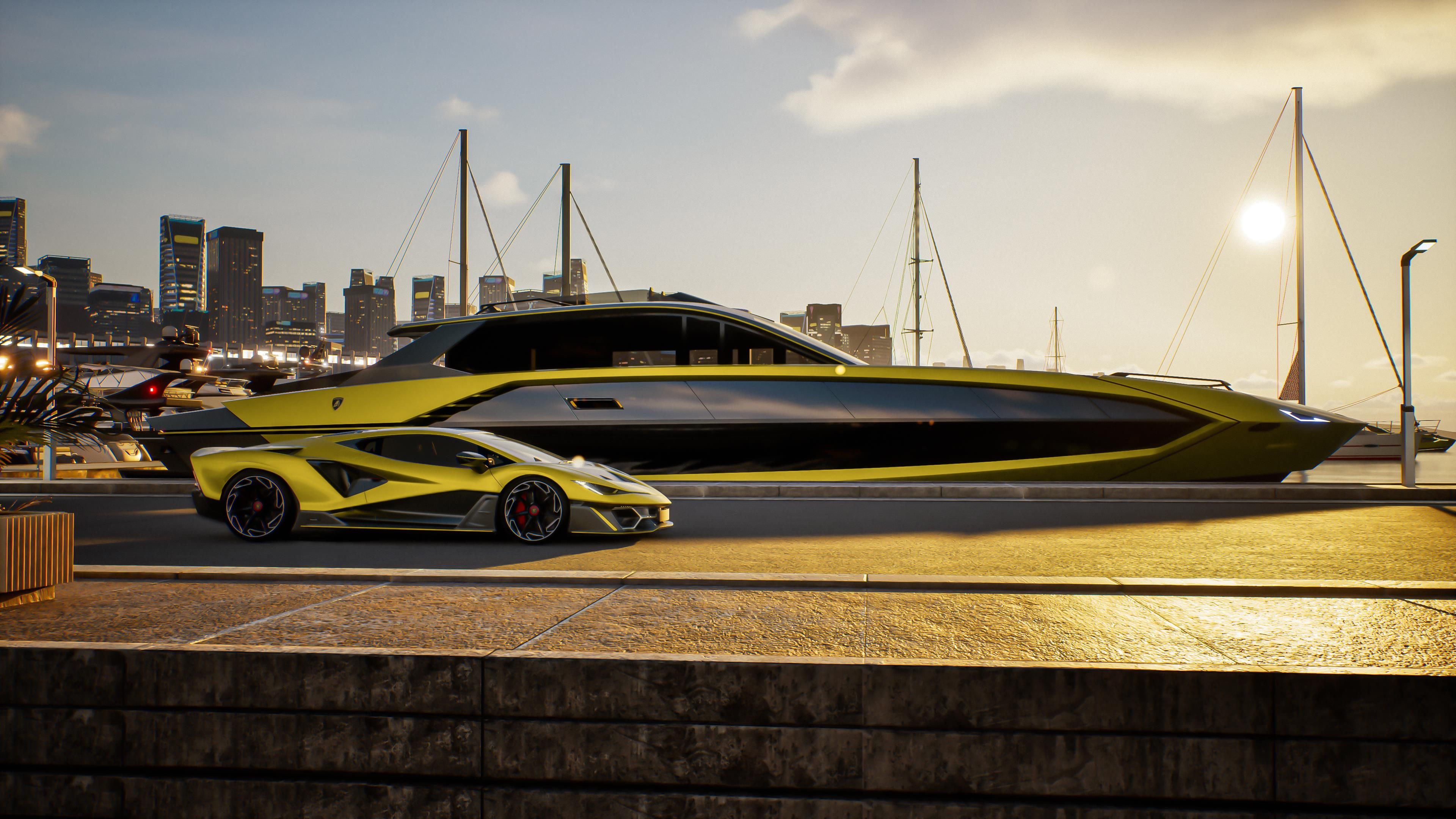 The Lamborghini Lifestyle Goes Big with a 7800-HP Luxury Yacht