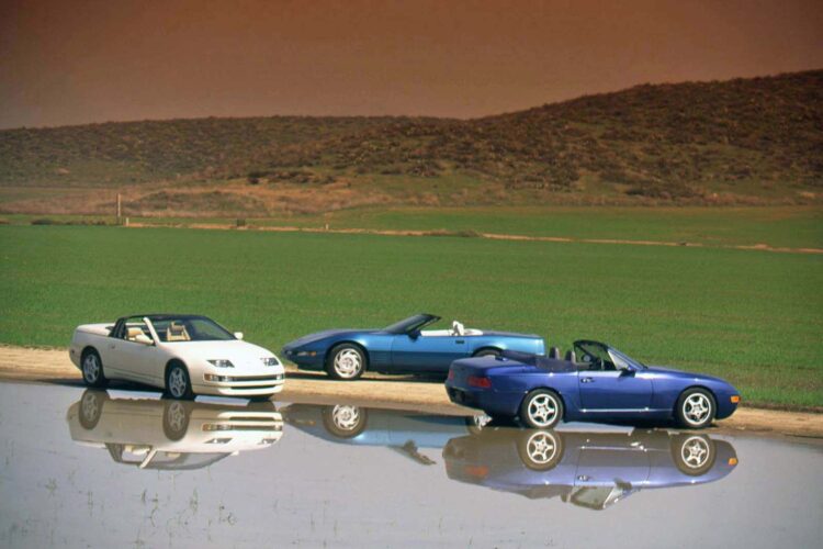 Tops Down, Bucks Up: 1993 Nissan 300ZX vs. Chevy Corvette vs. Porsche 968
