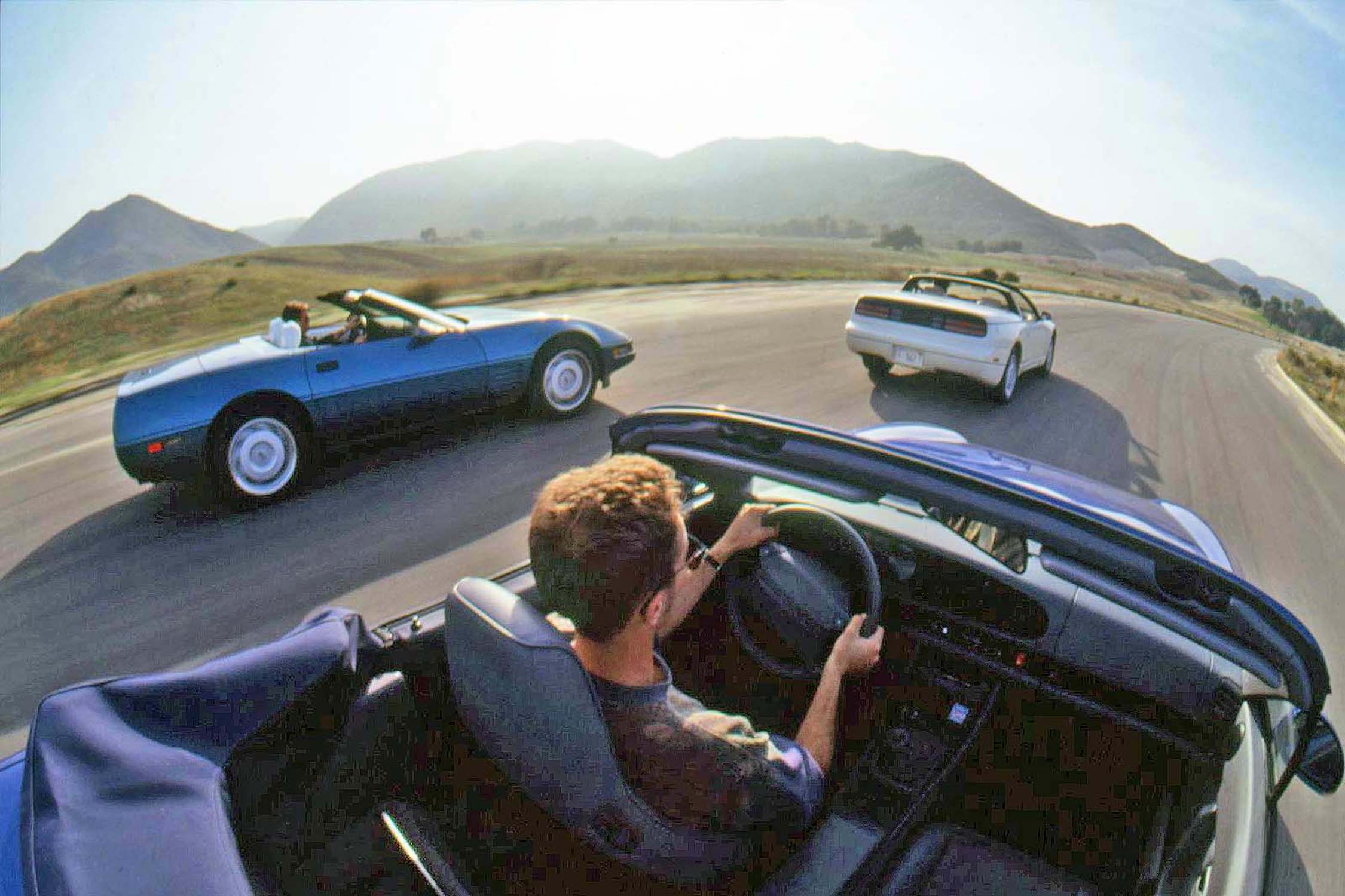 View Photos of the 1993 Nissan 300ZX vs. Chevy Corvette vs. Porsche 968 Comparison Test