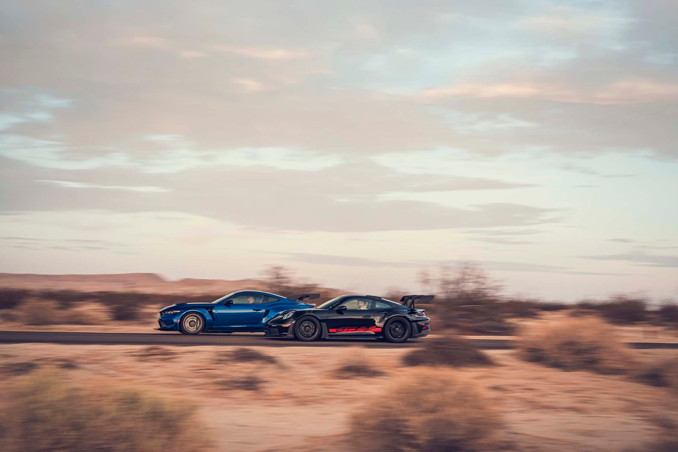 View Exterior Photos of the 2025 Ford Mustang GTD vs. 2025 Porsche 911 GT3 RS