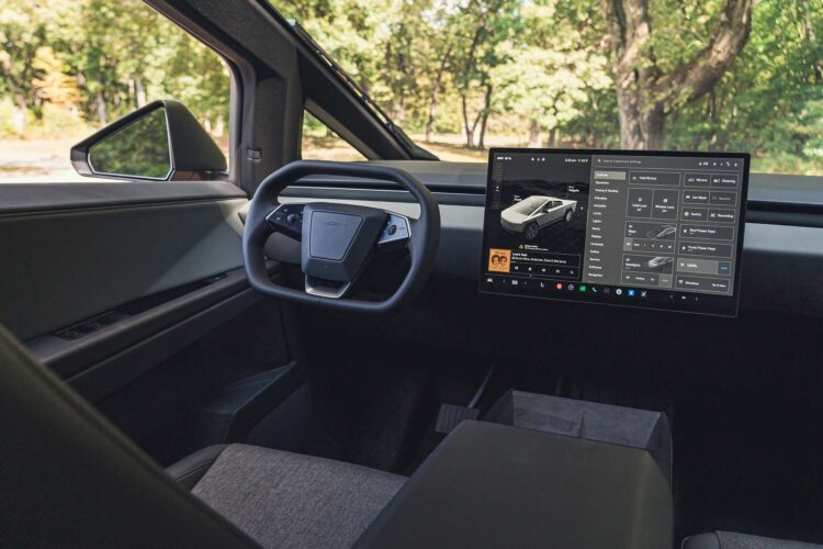 View Interior Photos of the 2025 Tesla Cybertruck RWD