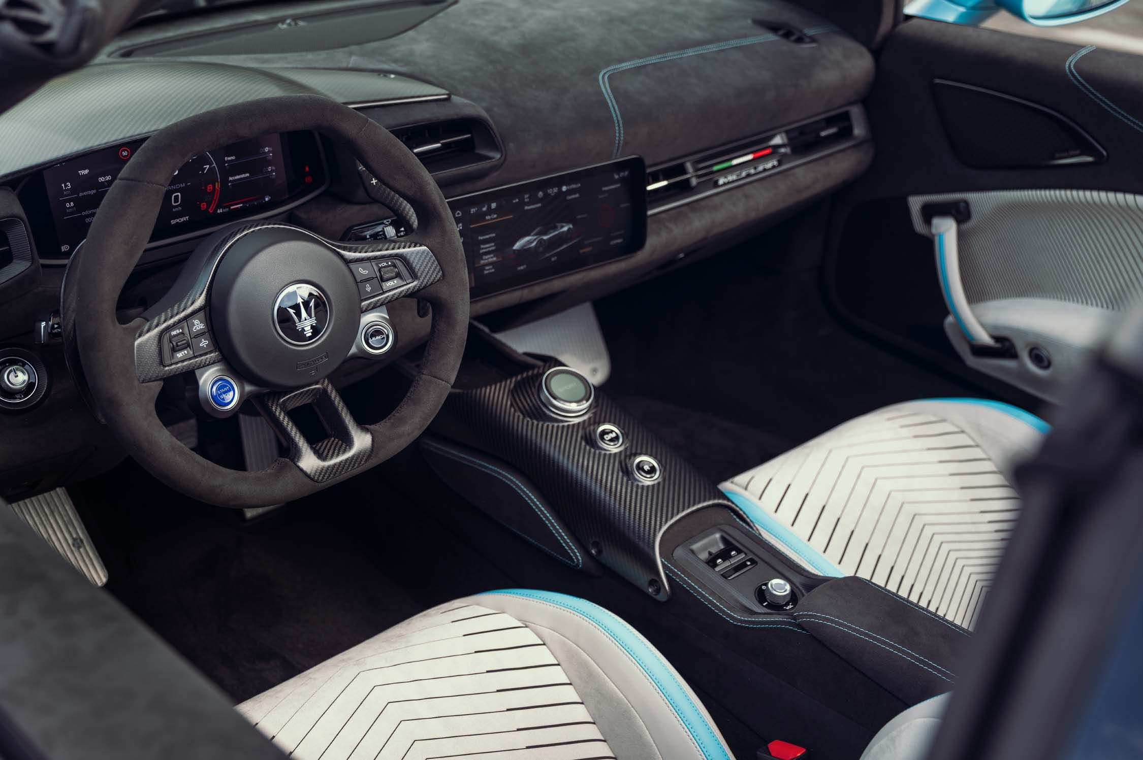 View Interior Photos of the 2026 Maserati MCPura Cielo