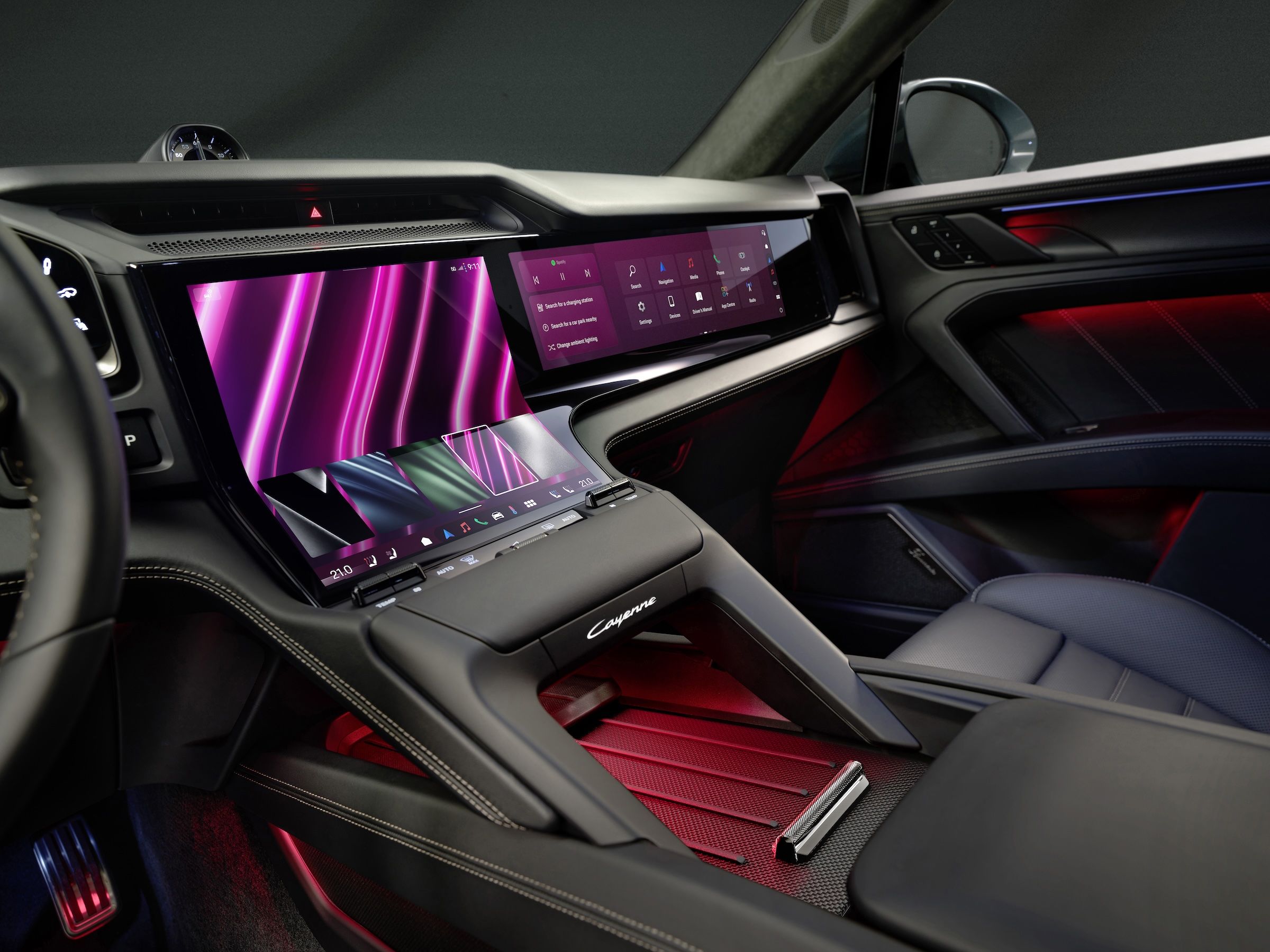 2026 Porsche Cayenne EV Interior Revealed with Screens Galore