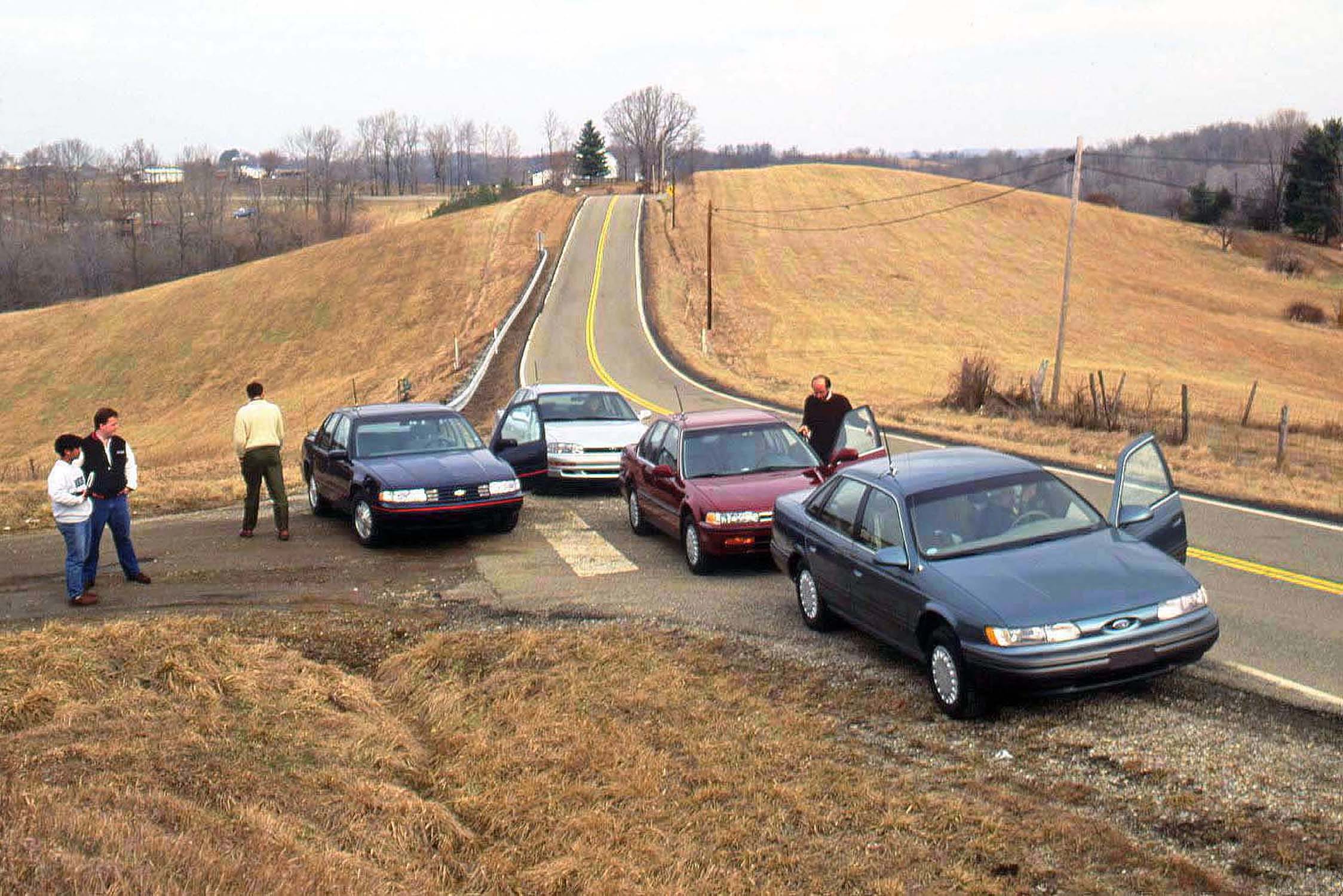 View Photos of the 1992 Family Sedan Comparison Test