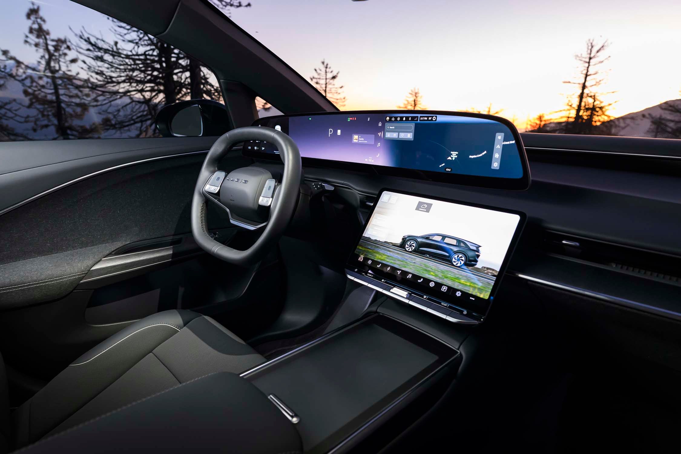 View Interior Photos of the 2026 Lucid Gravity Touring