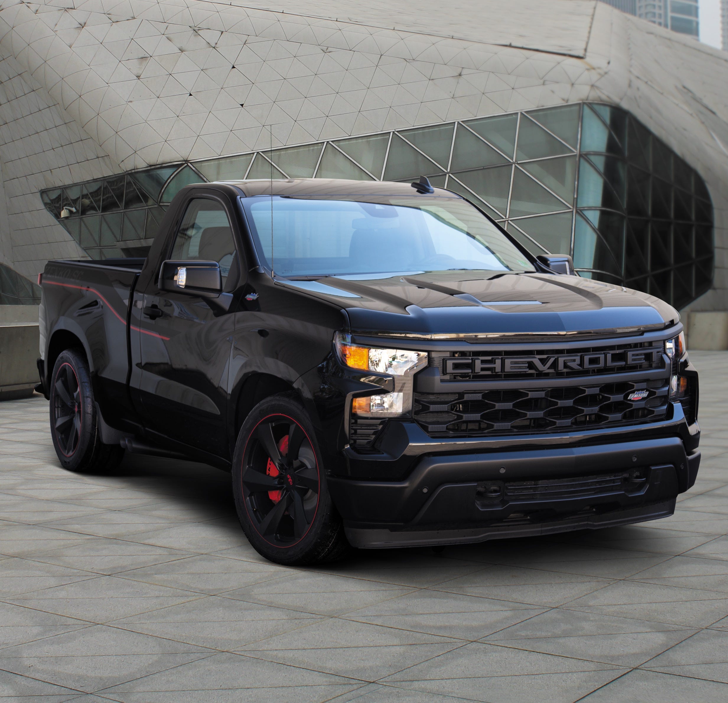 This 1000-HP Chevy Silverado Has Two Doors and Three Pedals
