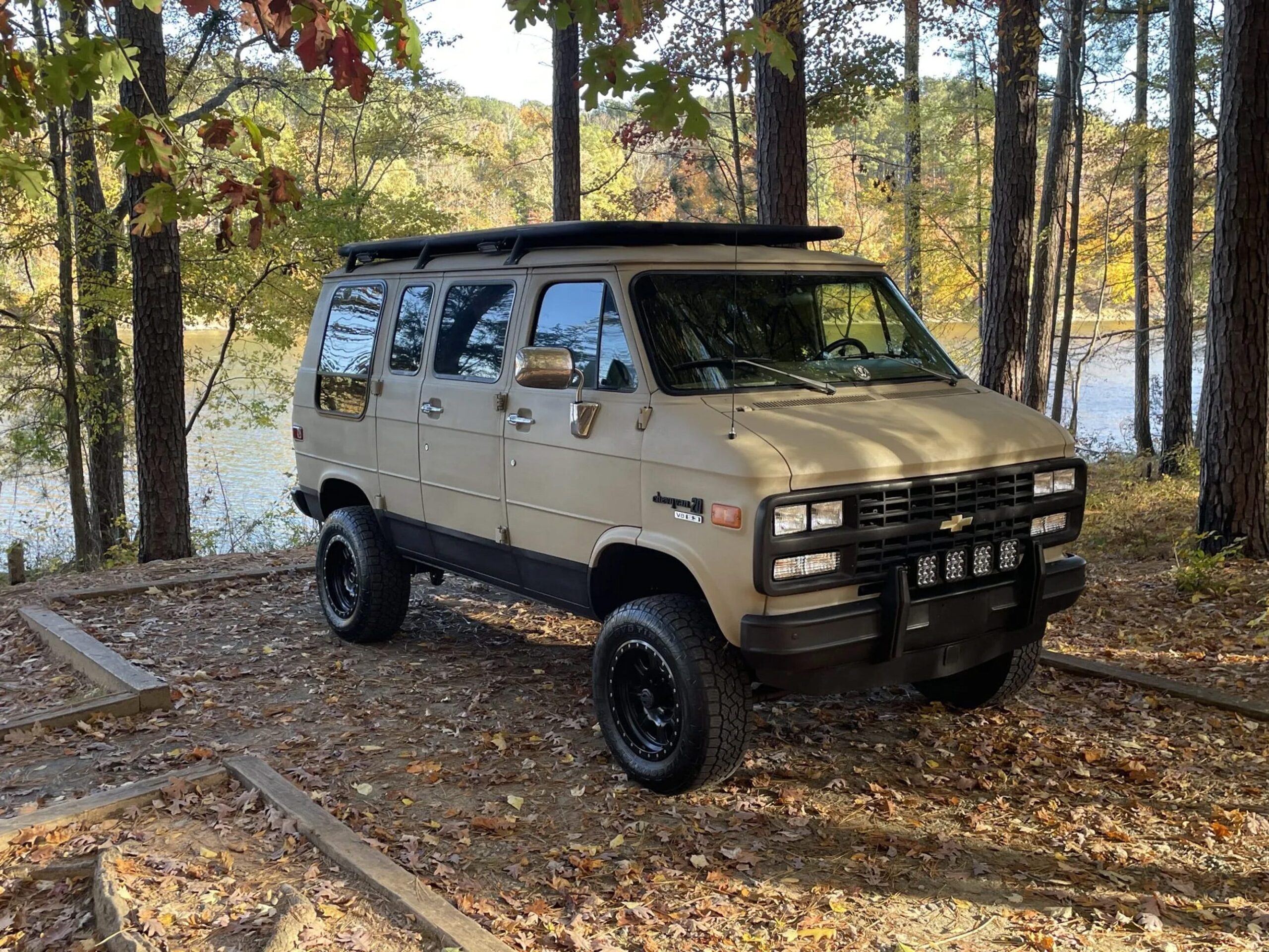 Roll Like the A-Team in This 1993 Chevy G20 4×4 Van on Bring a Trailer