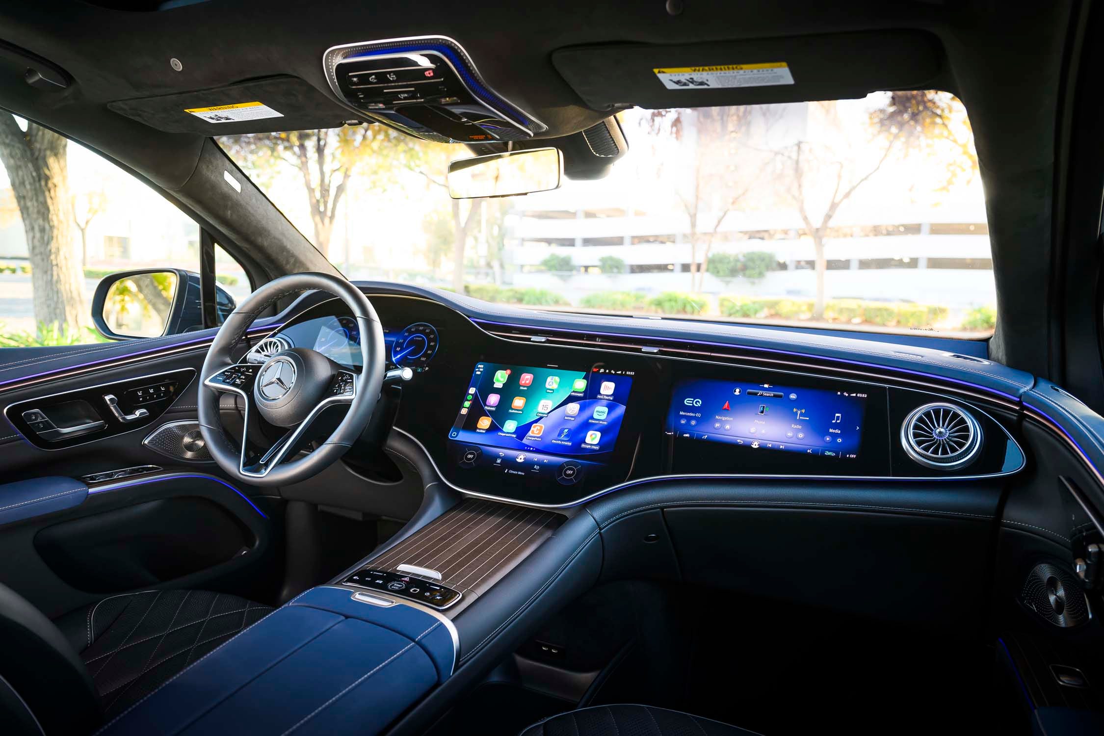 View Interior Photos of the 2026 Mercedes-Benz EQS400 4Matic SUV