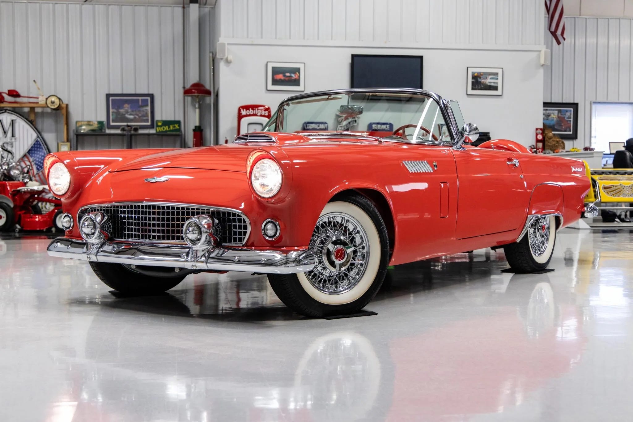 1956 Ford Thunderbird with a Howard Hughes Connection Sold on Bring a Trailer