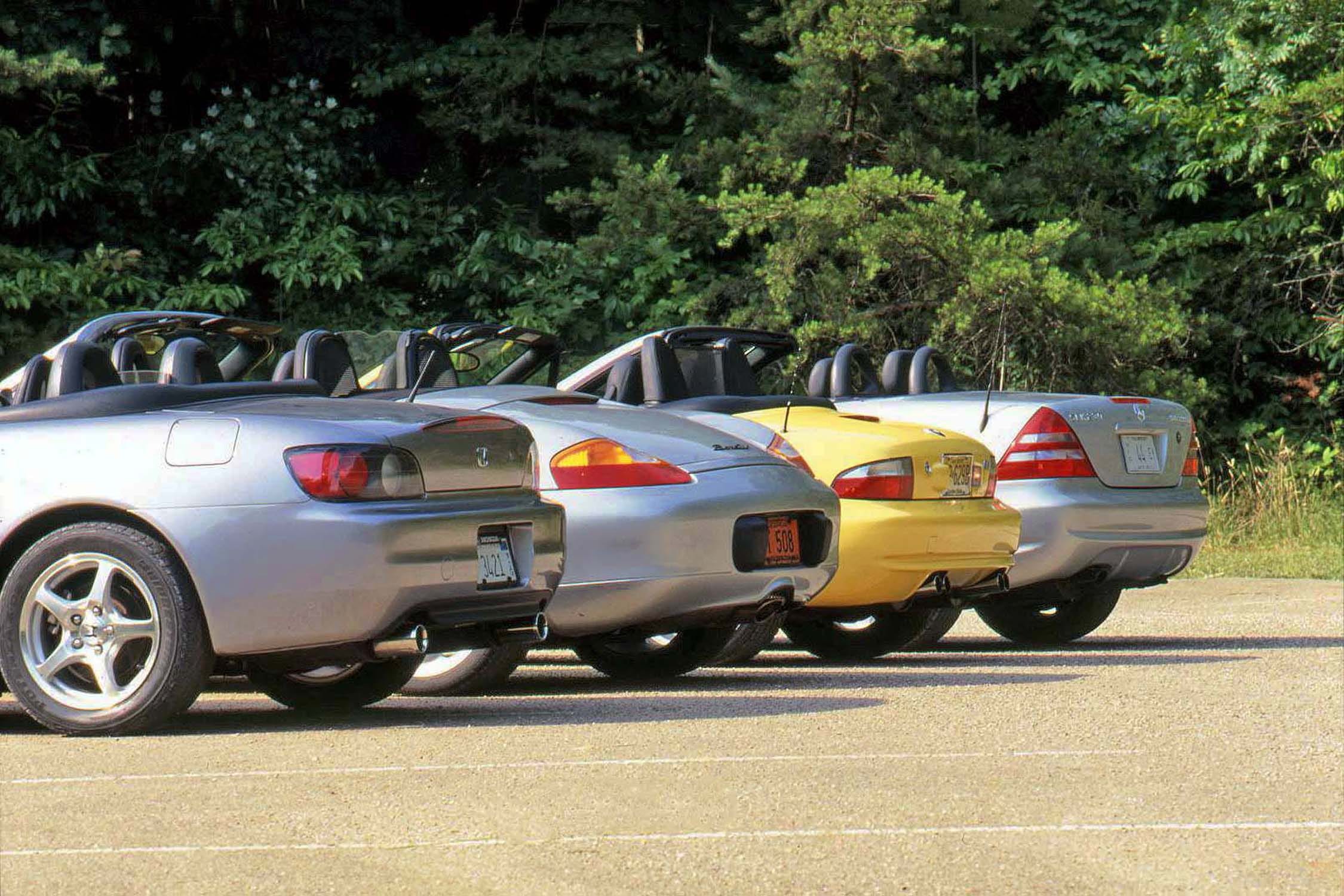 View Photos of the 2000 Honda S2000 vs. The German Roadsters