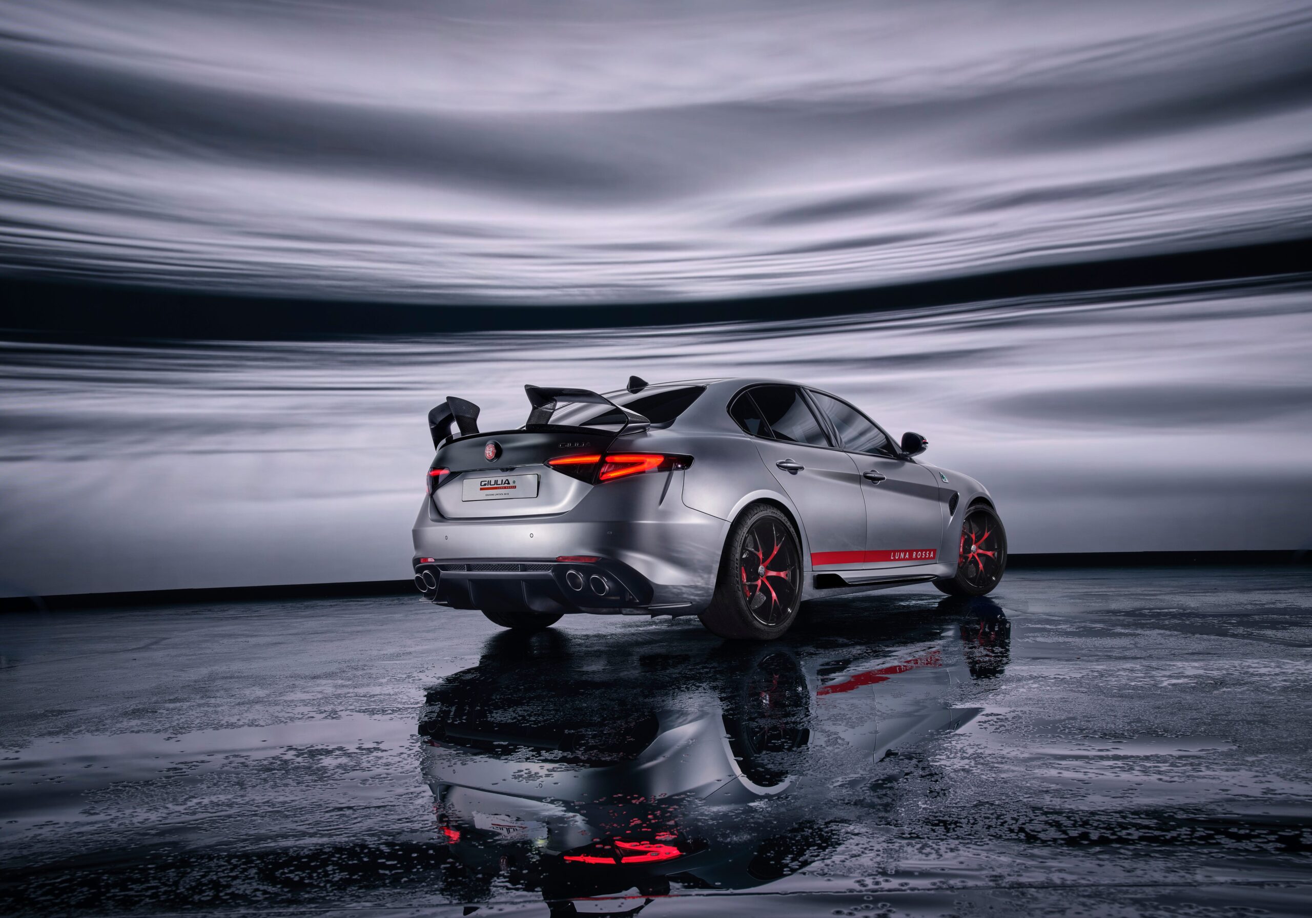 Alfa Romeo Giulia Gets Crazy Rear Wing Inspired by a Racing Sailboat