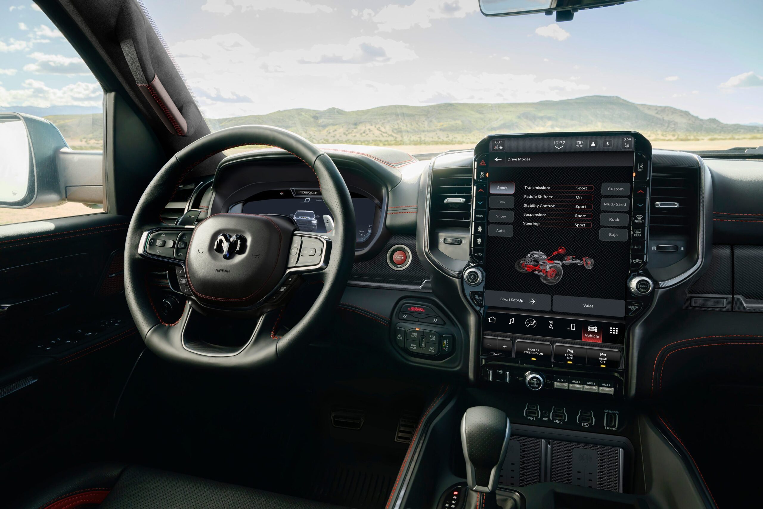 View Interior Photos of the 2027 Ram 1500 SRT TRX