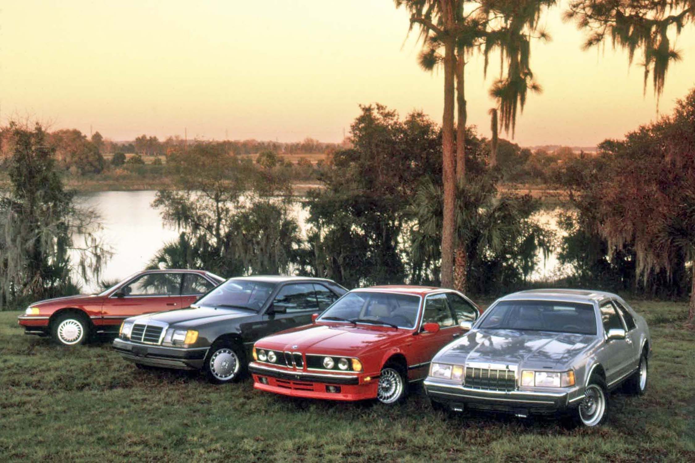 1988 Luxury Coupe Comparison Test: Acura, BMW, Lincoln, or Mercedes?