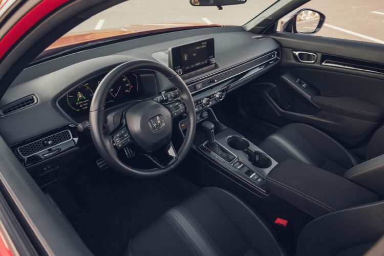 View Interior Photos of the 2026 Honda Civic Sport Hybrid Hatchback