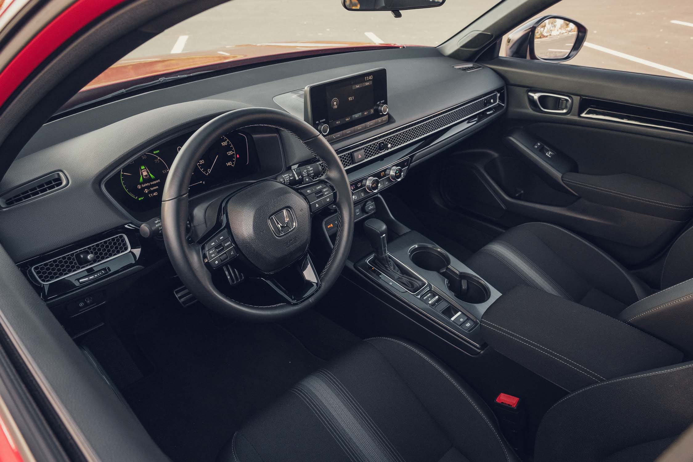 View Interior Photos of the 2026 Honda Civic Sport Hybrid Hatchback